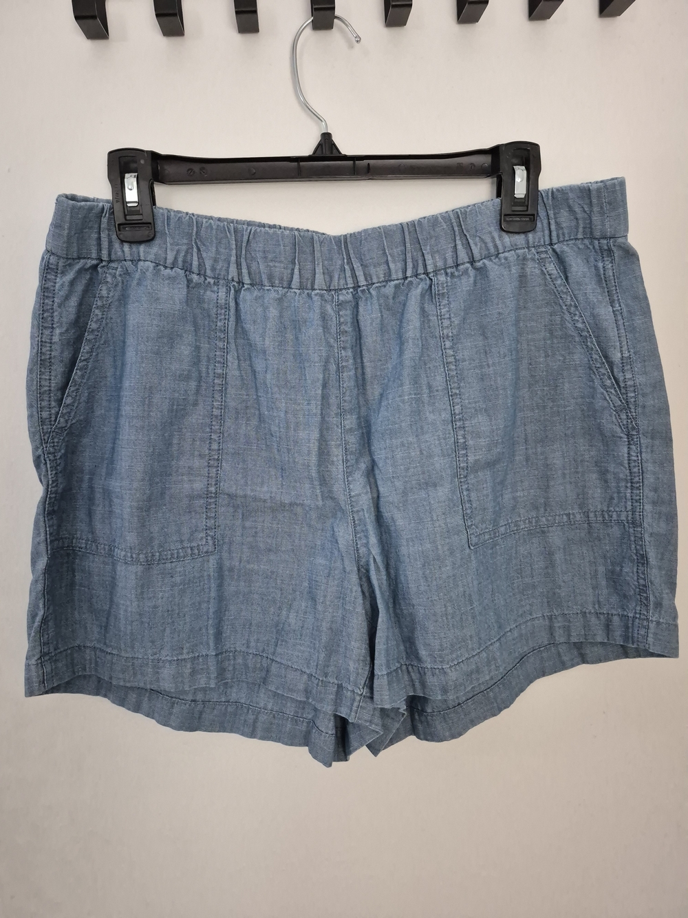 J. Crew Factory Chambray Pull-On Shorts